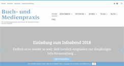 Desktop Screenshot of buchundmedienpraxis.de